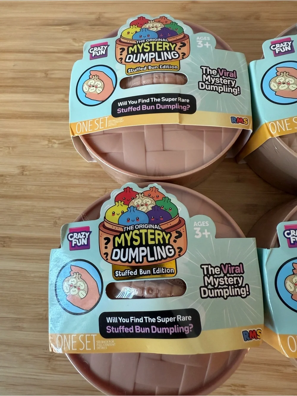 Lot of 4 Viral Mystery Stuffed Bun Dumplings